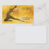 Dance Teacher Dance Instructor modern stylish Visitenkarte (Vorne/Hinten)