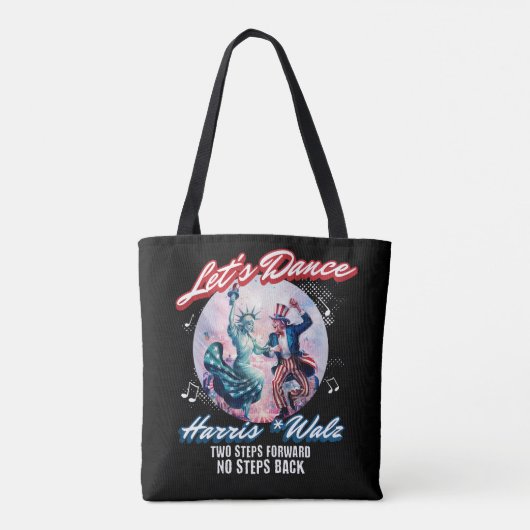 Dance The Harris Walz 2024 Liberty and Uncle Sam Tasche (Rückseite)