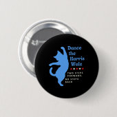 Dance The Harris Wheimer 2024 Cat Lady Vote Kamala Button (Vorne & Hinten)