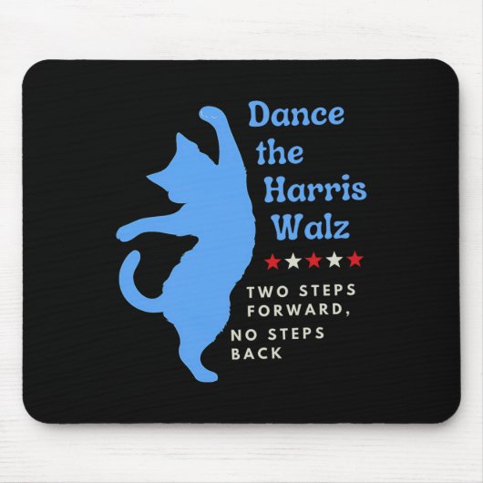 Dance The Harris Wheimer 2024 Cat Lady Vote Kamala Mousepad (Vorne)