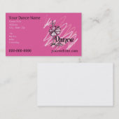 Dance Theme Business Card Visitenkarte (Vorne/Hinten)