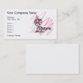 Dance Theme Business Card Visitenkarte (Vorne/Hinten)