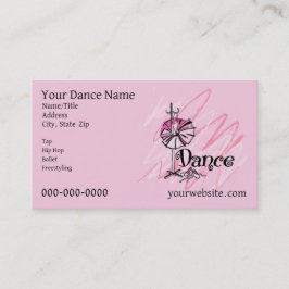 Dance Theme Business Card Visitenkarte