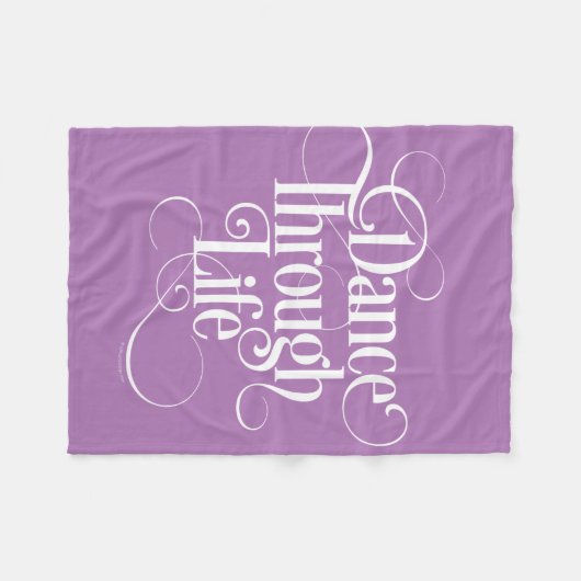 Dance Through Life Fleece Blanket (Vorderseite (Horizontal))