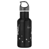 Dance Through Life Quote Dancer Gift Ballerina Edelstahlflasche (Rückseite)