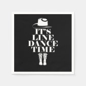Dance Time Line Dancing Music Boost Gift Serviette (Vorderseite)