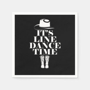 Dance Time Line Dancing Music Boost Gift Serviette