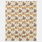 "Dance to Inspirier Souls" Fleecedecke (Vorderseite)