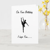 DANCE TO YOUR HEART'S CONTENT-BIRTHDAY KARTE (Gelbe Blume)