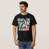 Dance Troll QR Funny Präsident Trump Tanzcode T-Shirt (Vorne ganz)