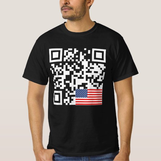 Dance Troll QR Funny Präsident Trump Tanzcode T-Shirt (Vorderseite)