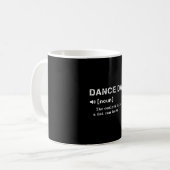 Dance Vater Definition Dance Lover Dancer Vathers Kaffeetasse (Vorderseite Links)