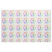 Dance Wasserfarbe Stoff mit ihrem Namen (Fat Quarter (45,7 x 55,9 cm))