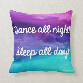 Dance Watercolor Pillow Kissen