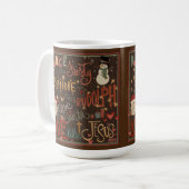 Dance wie Frosty Quote Inspirivity Coffee Tasse (Vorderseite Links)