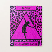 Dance - Wild über Dance Pink Leopard Puzzle (Vertikal)