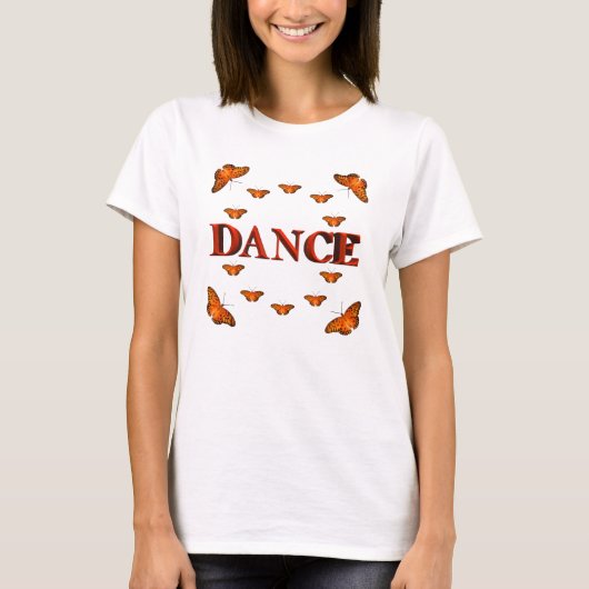 Dance with butterflies design T-Shirt (Vorderseite)