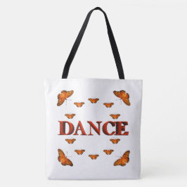 Dance with butterflies design tasche
