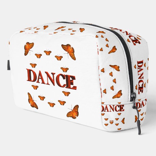 Dance with butterflies design waschbeutel (Rechte Ecke)