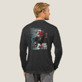 Dance with Horse (Dark mode) | Men Long Sleeve Tri-Blend Shirt (Voller Rücken)