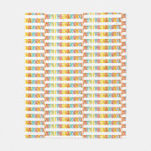 "Dance with the Groove" farbenfrohe Grafik Fleecedecke (Vorderseite)