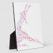 Dance Word Cloud Pink Fotoplatte (Seite)