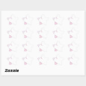 Dance Word Cloud Pink Stern-Aufkleber (Blatt)