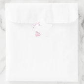 Dance Word Cloud Pink Stern-Aufkleber (Tasche)