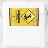 Dance Zone Ahead Watch für Tänzer Busting Moves! Rechteckiger Aufkleber (Tasche)