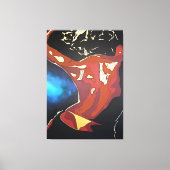 Dancefloor Diva Sommerurlaub Abstrakte Kunst, Dich Leinwanddruck (Vorderseite)