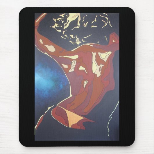 Dancefloor Diva Sommerurlaub Abstrakte Kunst, Dich Mousepad (Vorne)
