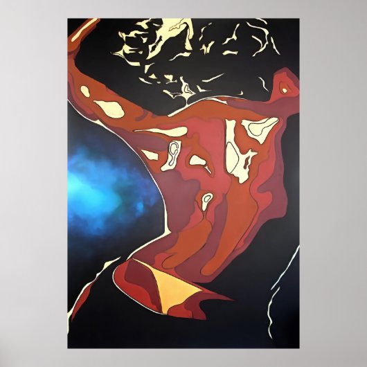 Dancefloor Diva Sommerurlaub Abstrakte Kunst, Dich Poster (Vorne)