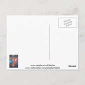Dancefloor Diva Sommerurlaub Abstrakte Kunst, Dich Postkarte (Rückseite)