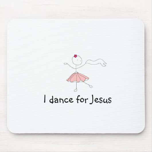 danceforhim, tanze ich für Jesus Mousepad (Vorne)