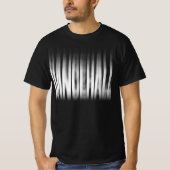 Dancehall Blurred Effect Typografy Reggae T-Shirt (Vorderseite)