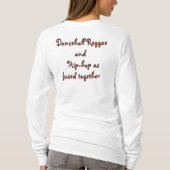 Dancehall-Damen Kapuzenpulli-lange Hülse T-Shirt (Rückseite)