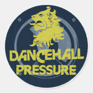 Dancehall Druck Runder Aufkleber