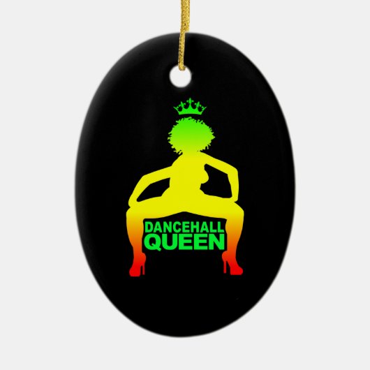 Dancehall Queen Keramik Ornament (Vorne)