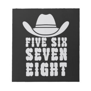 Danceline Five Six Seven Eight Notizblock