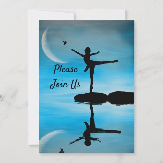 Dancer 3 Abschluss Einladung (Vorderseite)