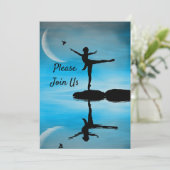 Dancer 3 Abschluss Einladung (Stehend Vorderseite)