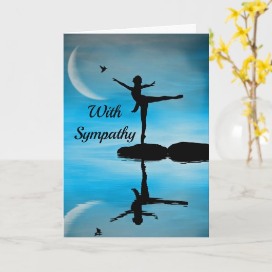 Dancer 3 Beileid Karte (Gelbe Blume)