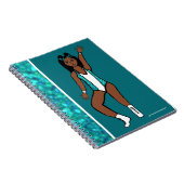Dancer Aqua Spark Notebook #1 Notizblock (Rechte Seite)