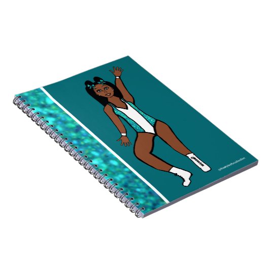 Dancer Aqua Spark Notebook #1 Notizblock (Rechte Seite)