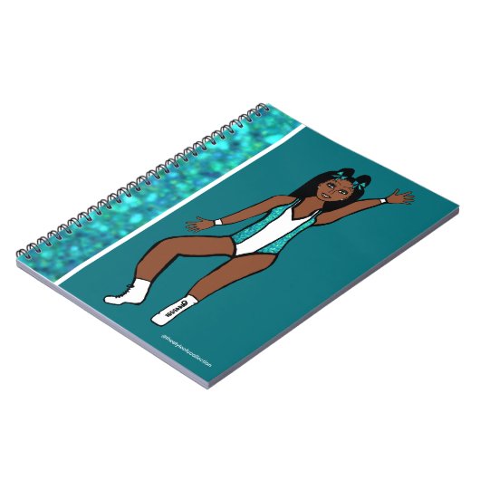 Dancer Aqua Spark Notebook #1 Notizblock (Linke Seite)