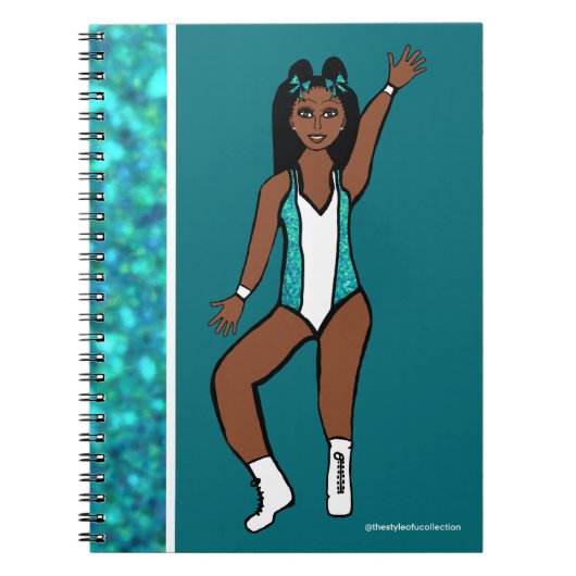 Dancer Aqua Spark Notebook #1 Notizblock (Vorderseite)