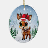 Dancer Baby Deer, Fawn, Doe, Reindeer 🦌🎄 Keramik Ornament (Rechts)