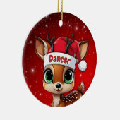 Dancer Baby Deer, Fawn, Doe, Reindeer🦌 🎄 Keramik Ornament (Rechts)