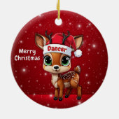 Dancer Baby Deer, Fawn, Doe, Reindeer🦌 🎄 Keramik Ornament (Hinten)