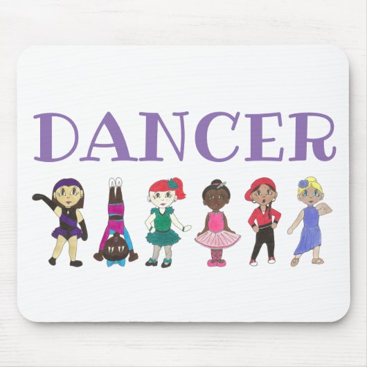 DANCER Ballet Stich Jazz Lyrical Acro Dance Teache Mousepad (Vorne)